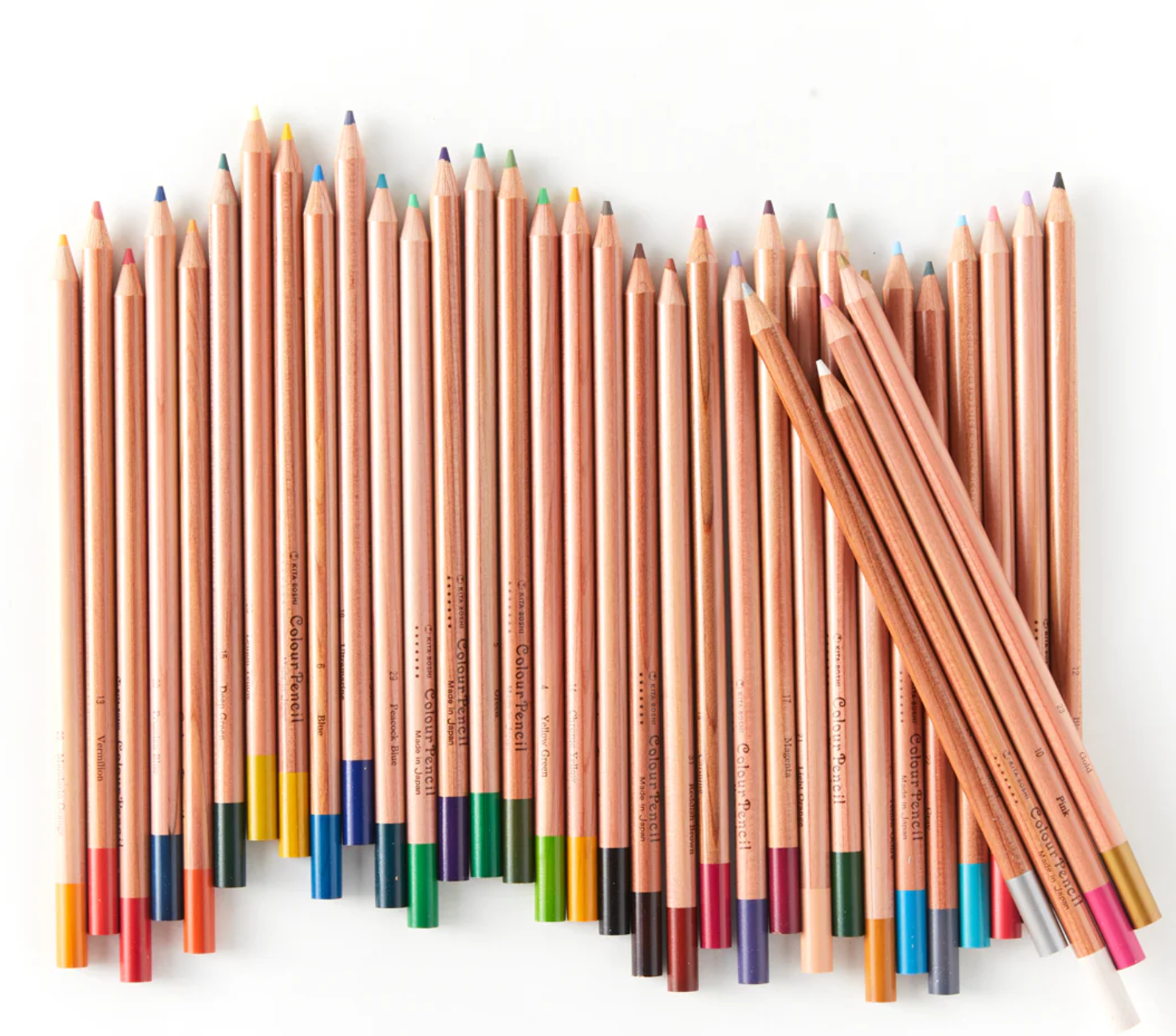 Japanese coloured pencils, premium Japanese art supplies, Japanese colouring pencils, high-quality coloured pencils, Japanese artist pencils