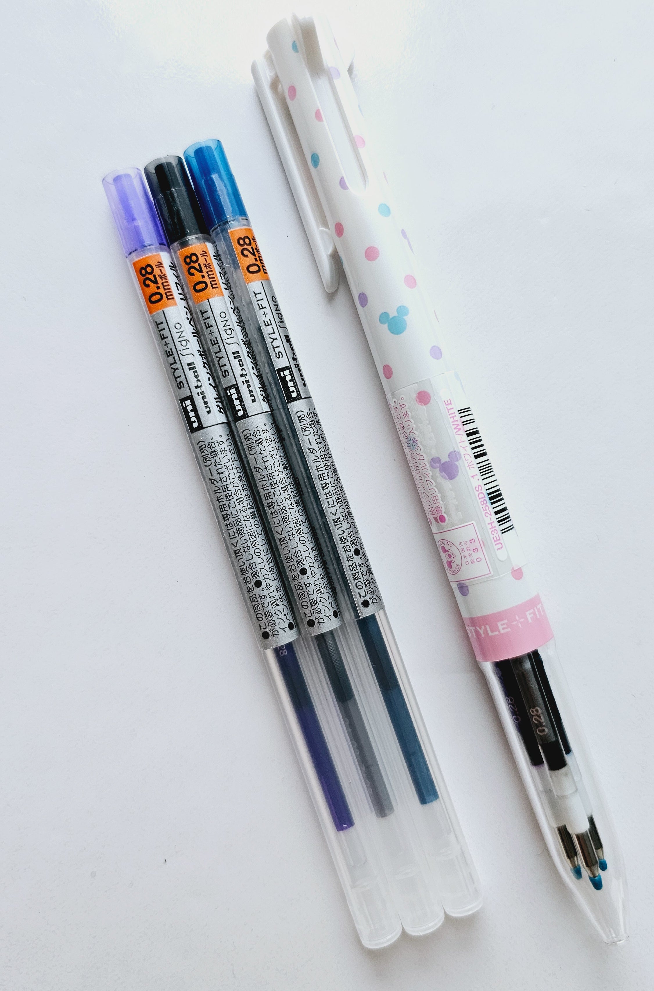 Uni Style Fit x Disney Series 3-Color Pen 0.28mm — White