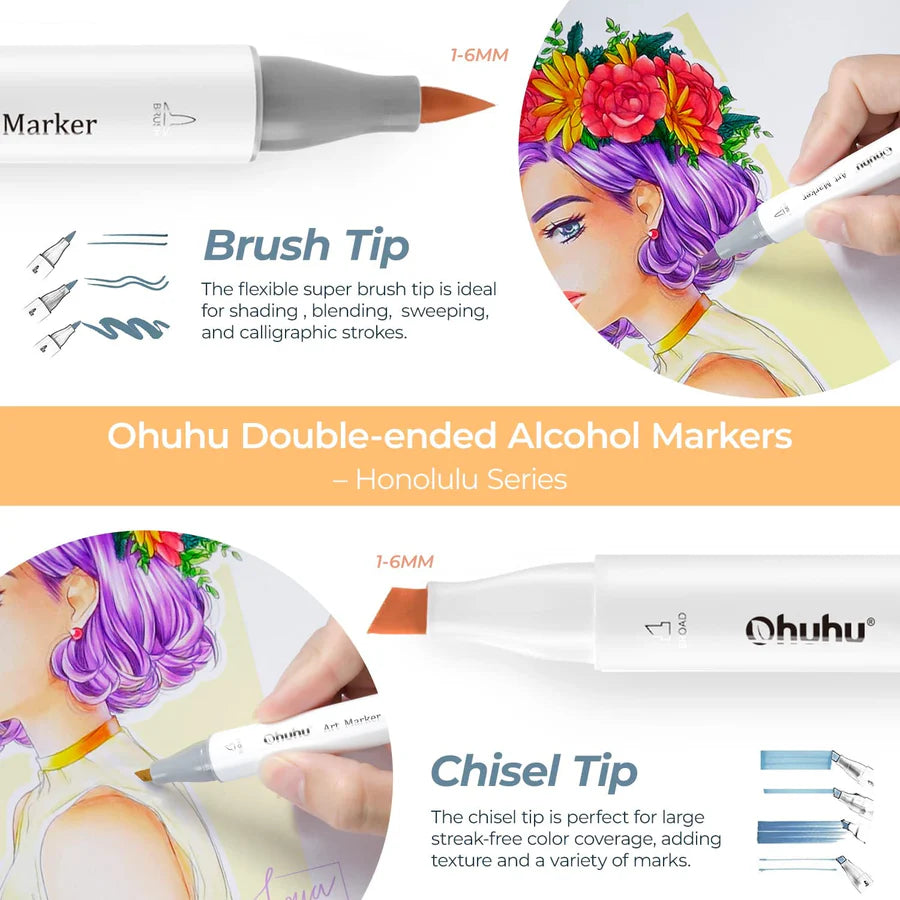 NewOhuhuBrush_Chisel120BasicColorsDualTipsAlcoholArtMarkers-alcoholmarkers-trendingmarkersbuyincanada-tiktoktrending-buybulkwholesale2.webp