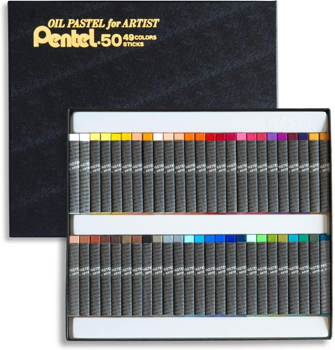 Pentel Oil Pastel for Artist set of 49 Colour Sticks