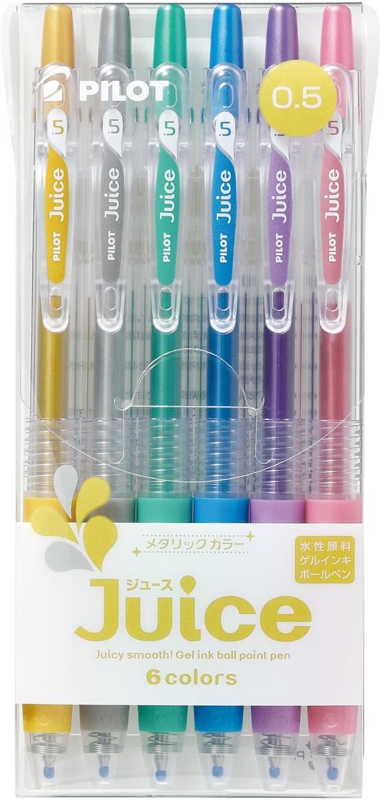 Pilot Juice Metallic Gel Pens 6 Piece Set