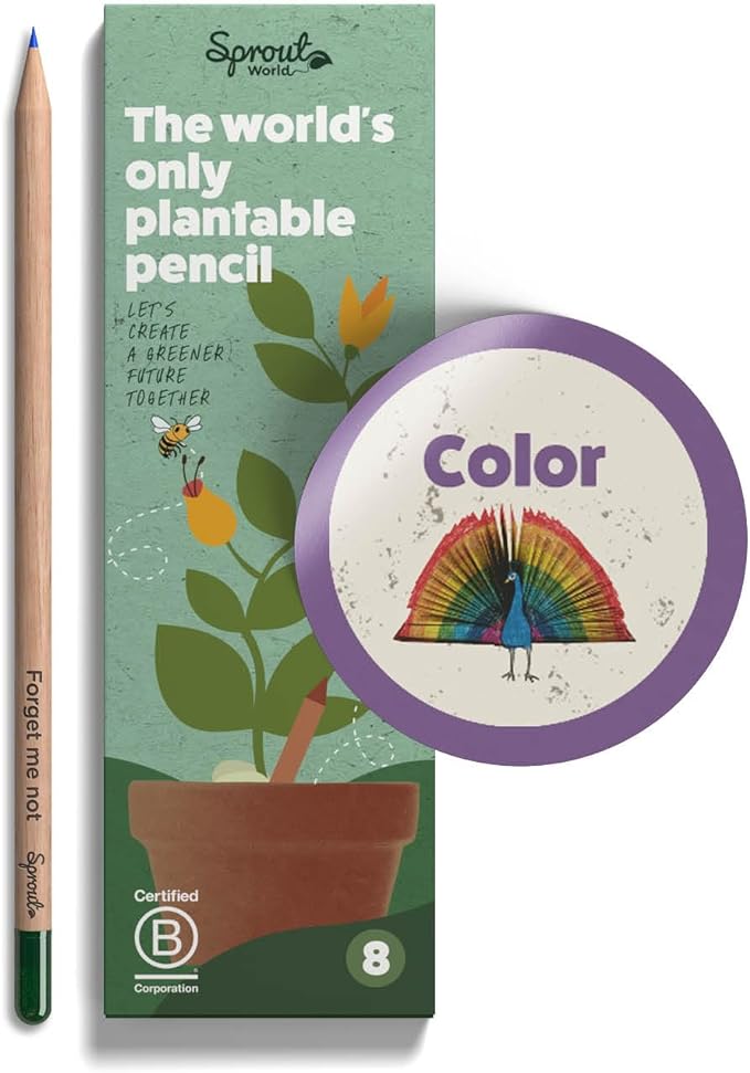 Sprout Plantable Coloured Pencils (8 piece set)