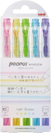 Uni Propus Window highlighter (5 piece set)