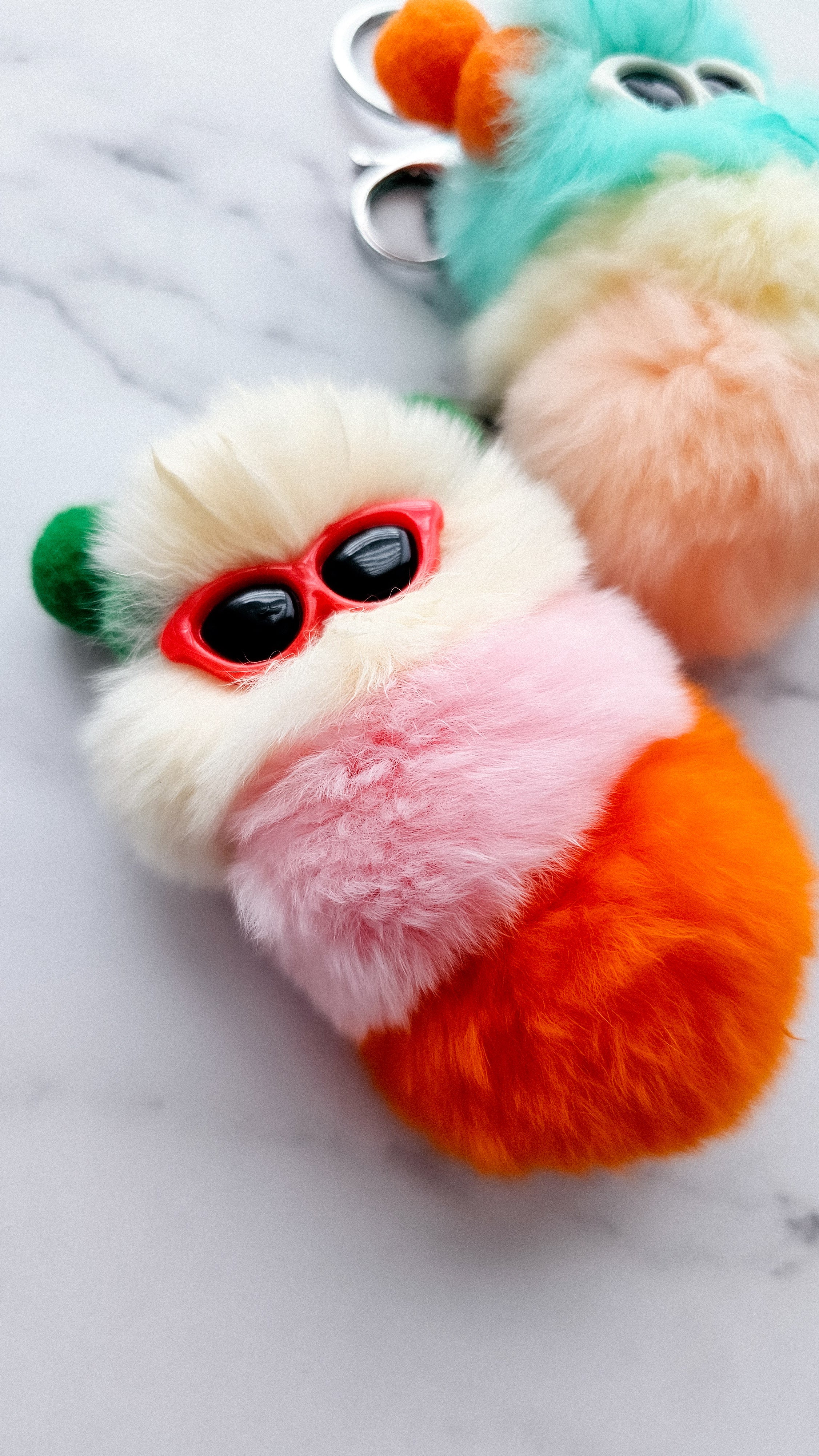 Pip & Wiggles Caterpillar Plush Keychain