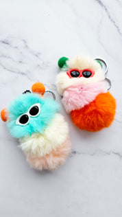 Pip & Wiggles Caterpillar Plush Keychain